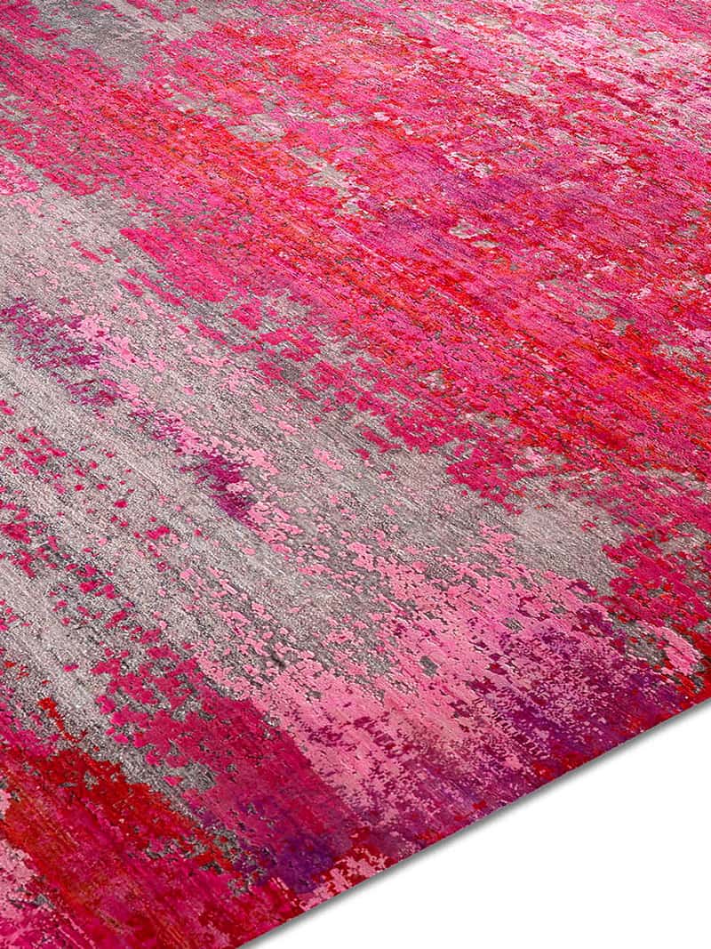 Rose handgemaakte luxe tapijt