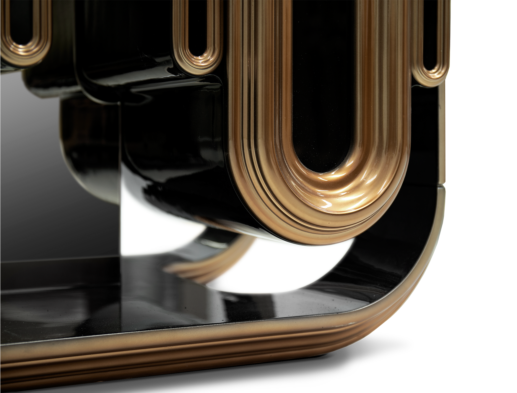 Ellipse gouden dressoir