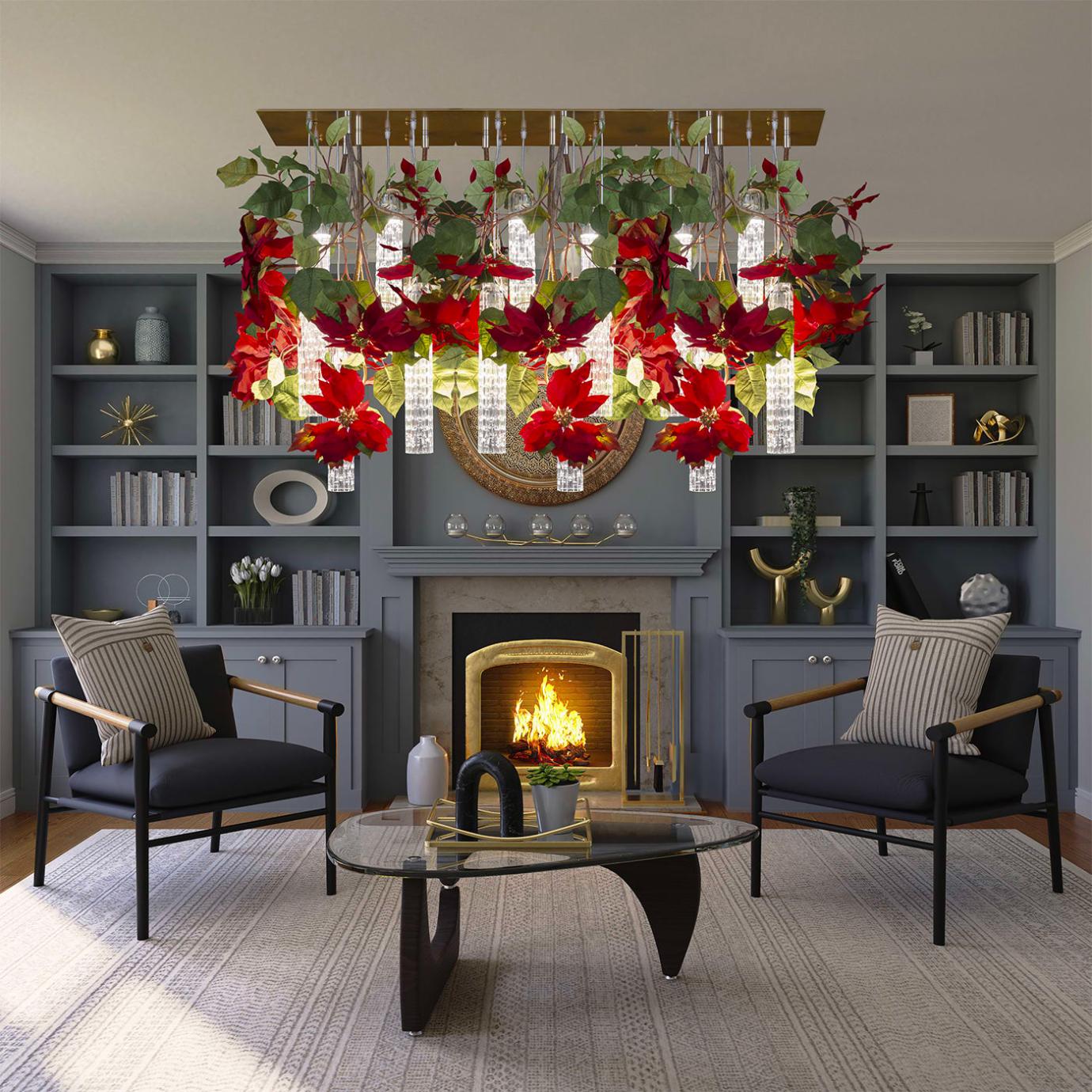 Poinsettia kroonluchter