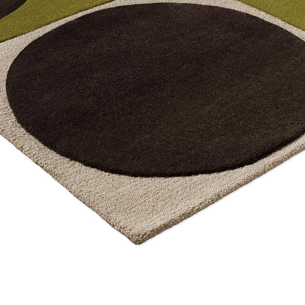 Spot Square Walnut/Lichen vloerkleed