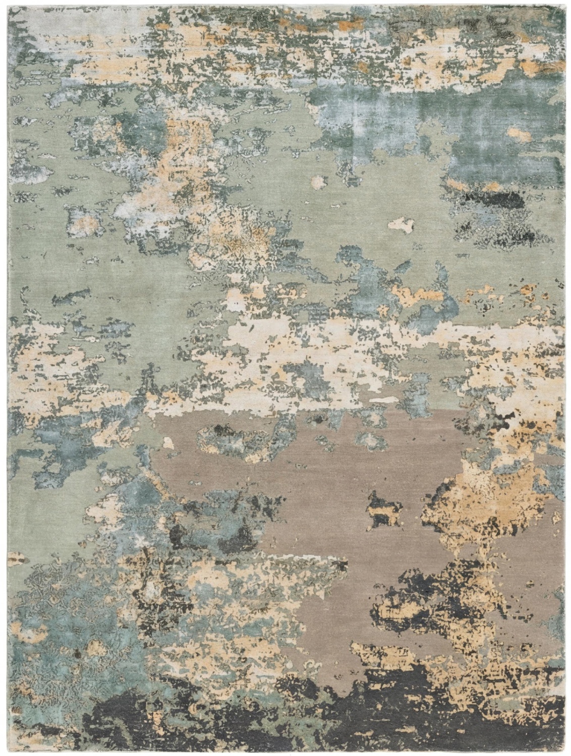 Aqua Weathered Canvas vloerkleed