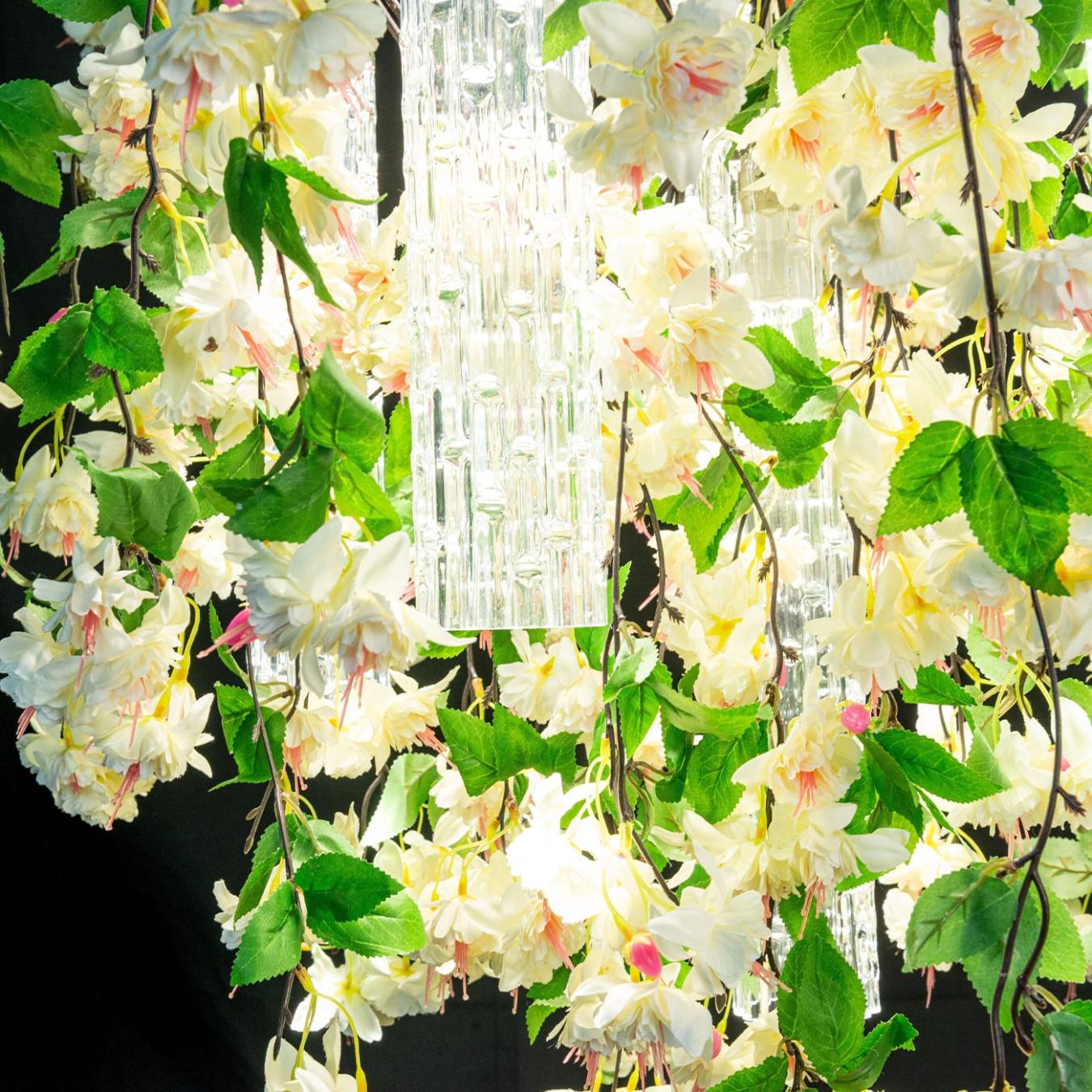 White Cascade grote kroonluchter