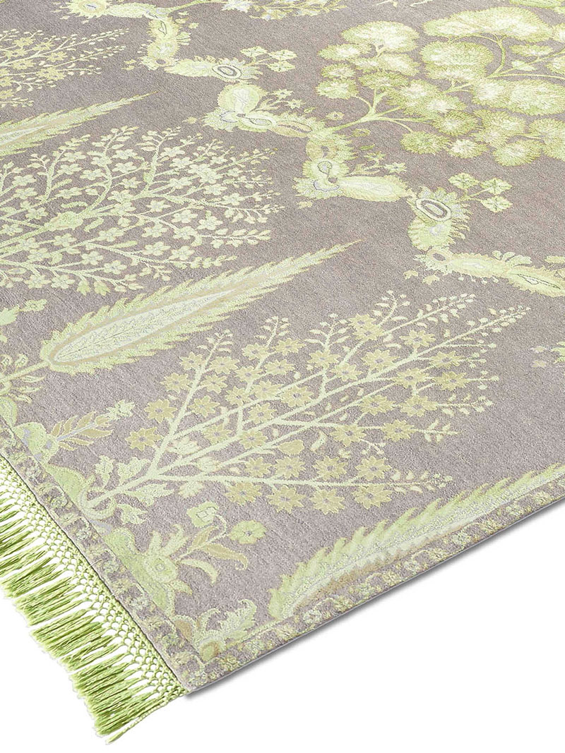 Mughal groen handgemaakte luxe vloerkleed | Maat: 250 × 300 cm
