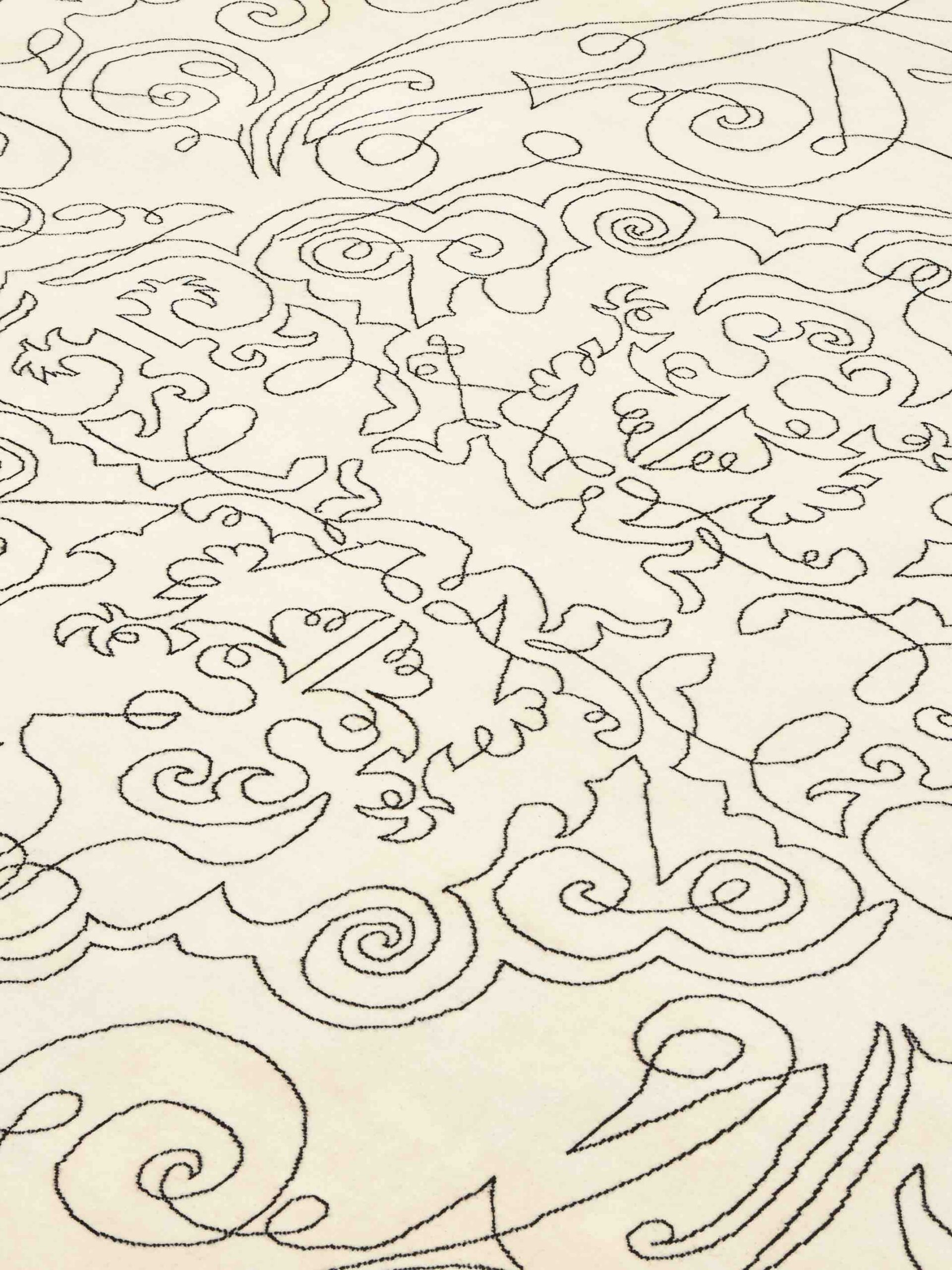 One-stroke handgeweven tapijt