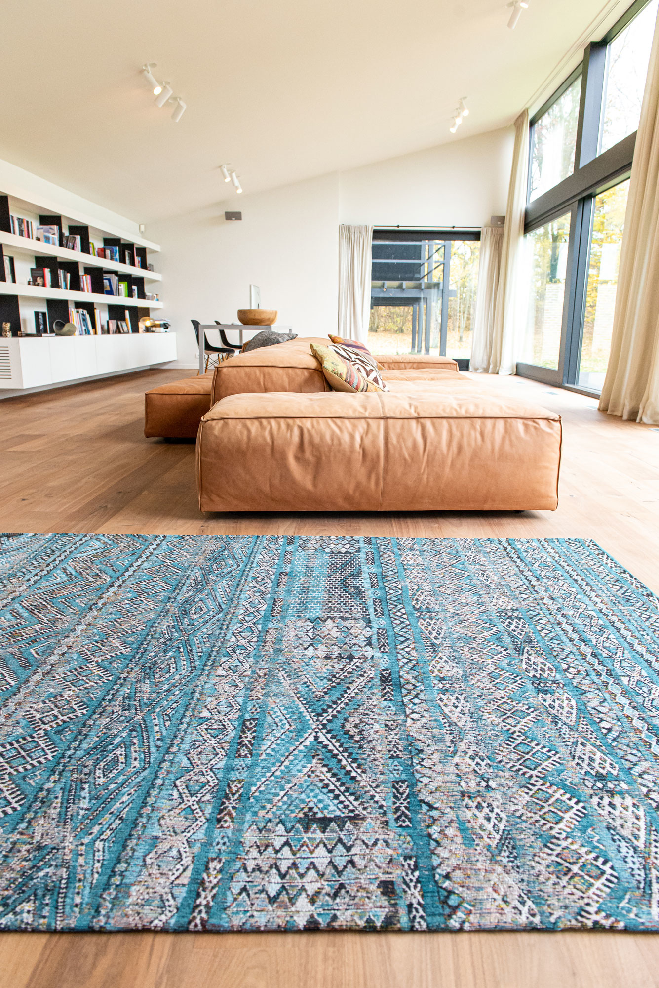 Zemmuri Blue tapijt | Maat: 240 × 340 cm