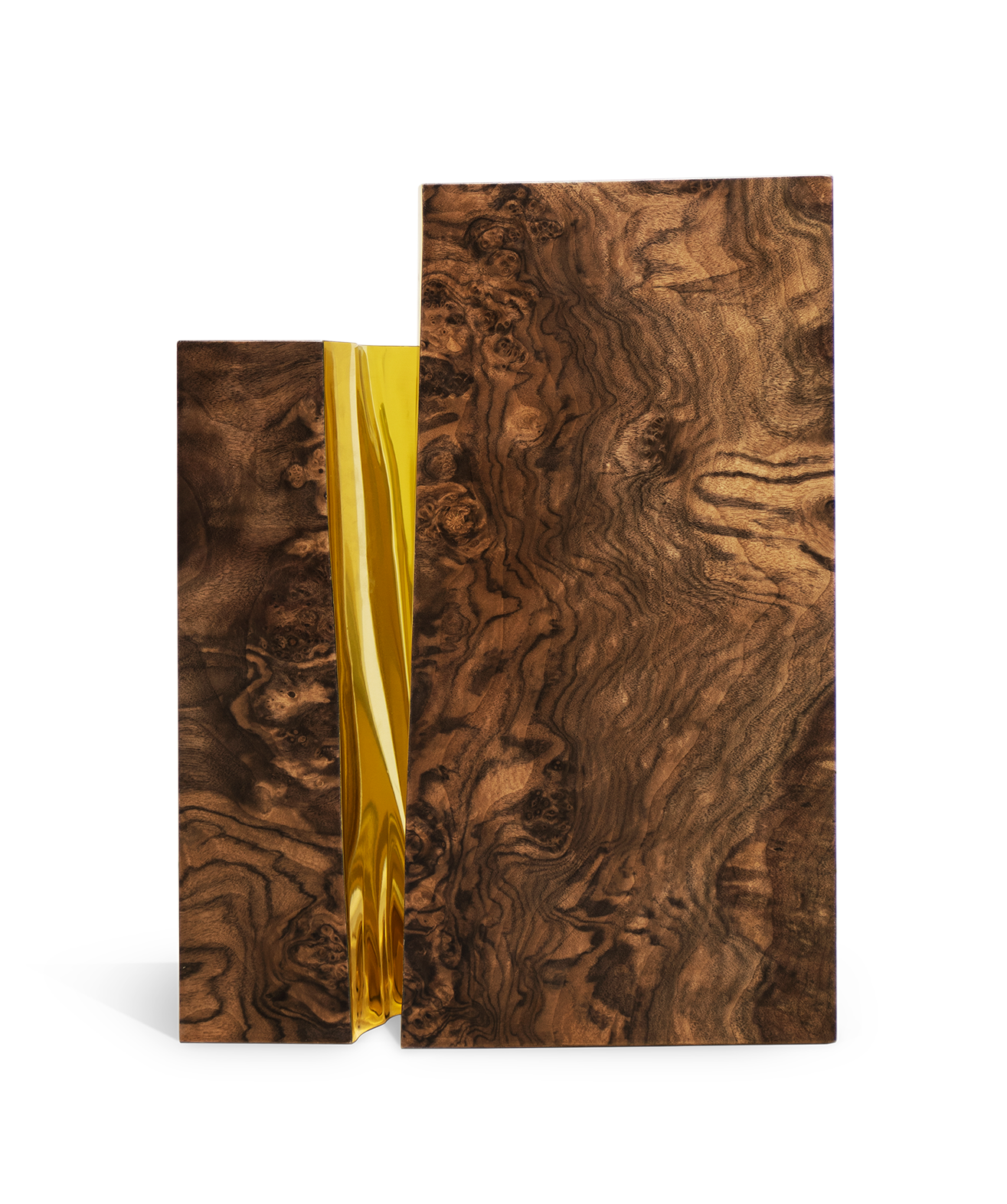 Fissure walnoten bijzettafel