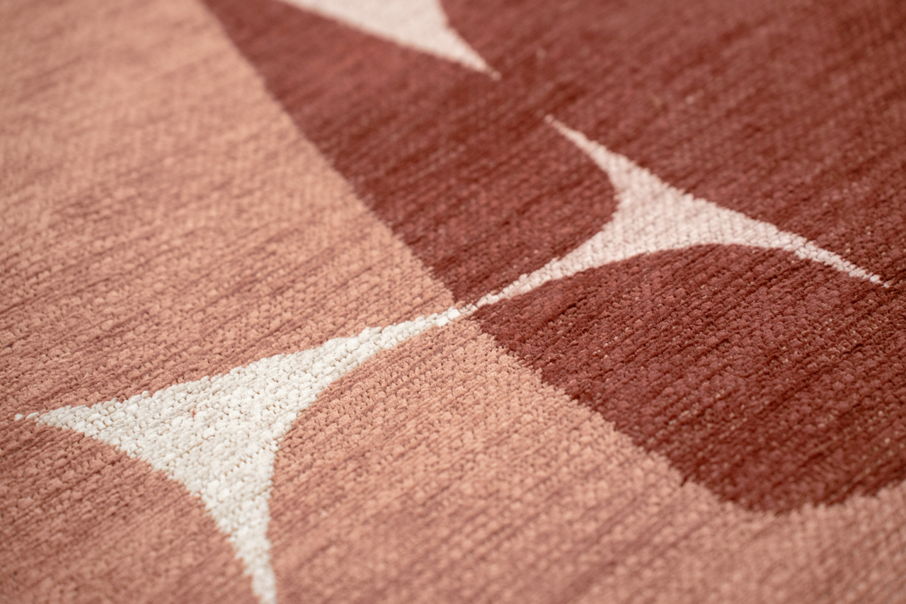 Stones Cherry Mocha vloerkleed | Maat: 140 × 200 cm