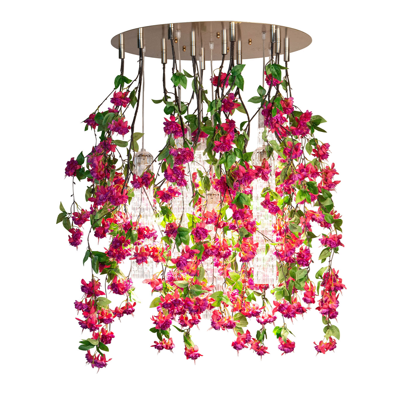 Pink Cascade grote kroonluchter