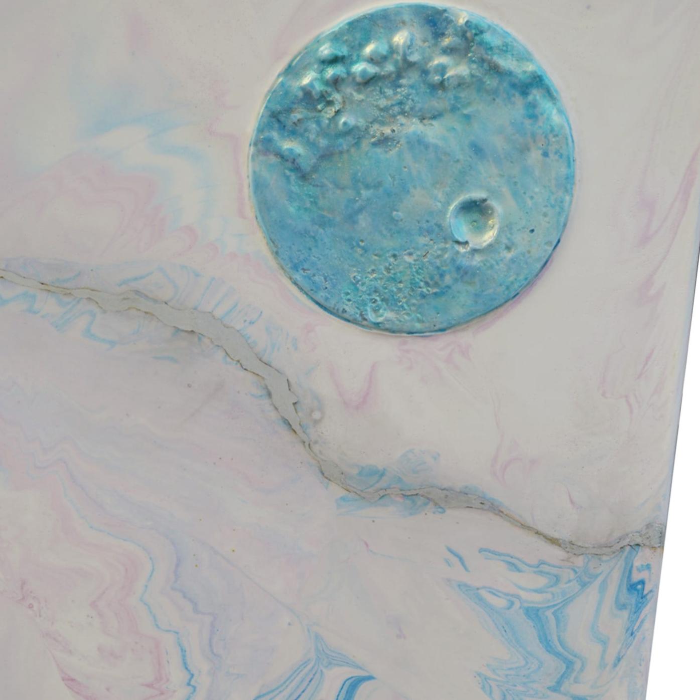 Blauw-roze bijzettafel
