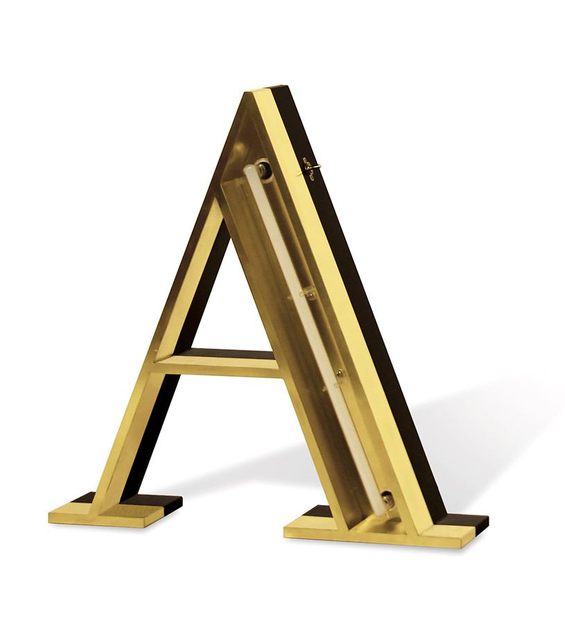 Alpha Letter A lamp