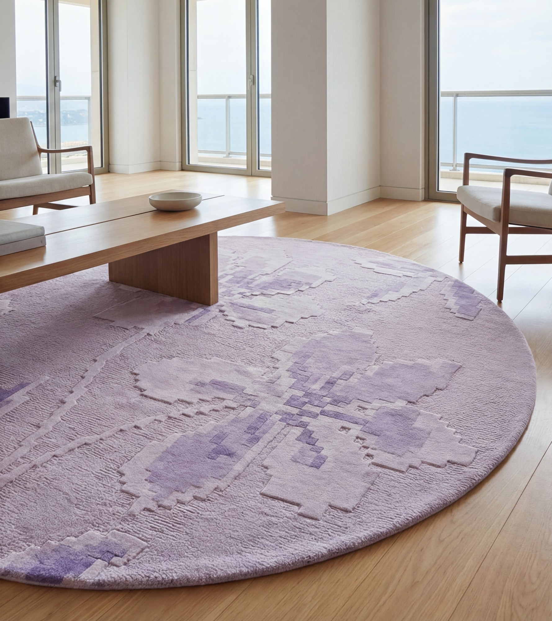 Lavender Bloom handgemaakt vloerkleed