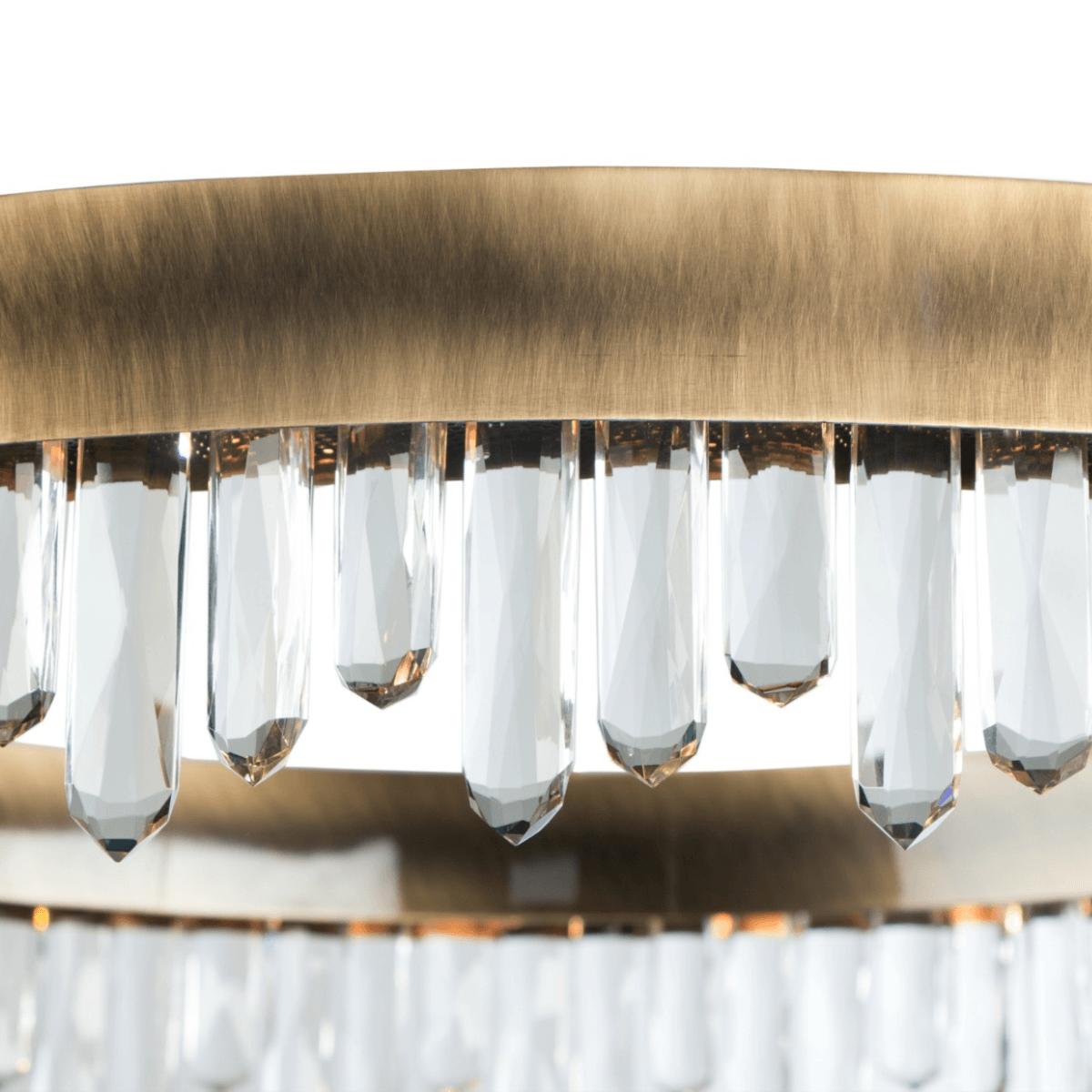 Stromend messing hanglamp