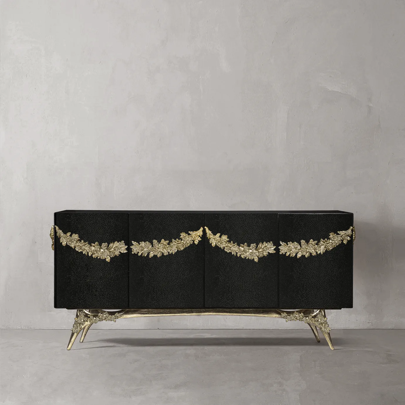 Majestica leren dressoir