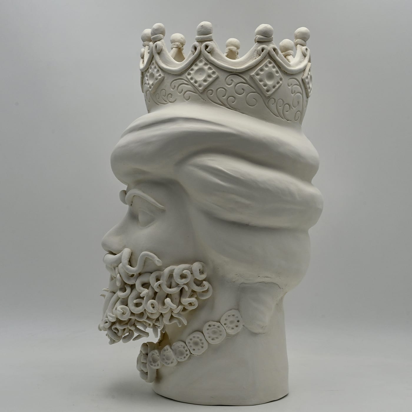 Moor's Head grijze sculptuur