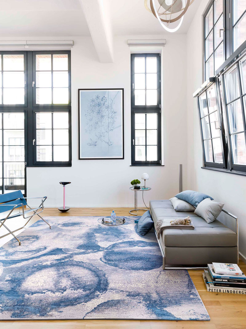 Splash Galileo handgemaakte luxe tapijt | Maat: 122 × 183 cm