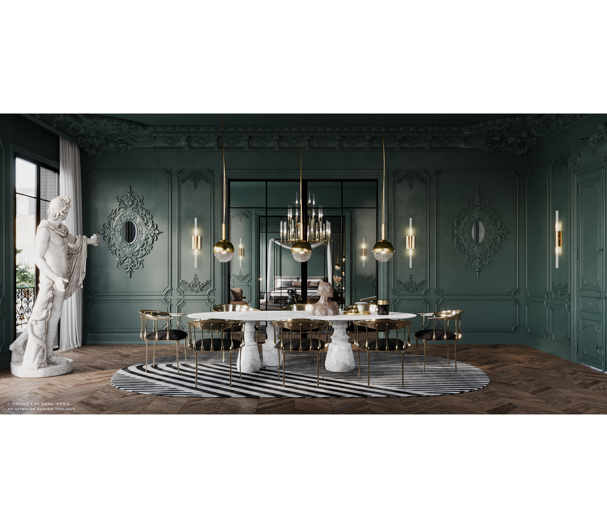 Obsidian ovale XL Estremoz eettafel