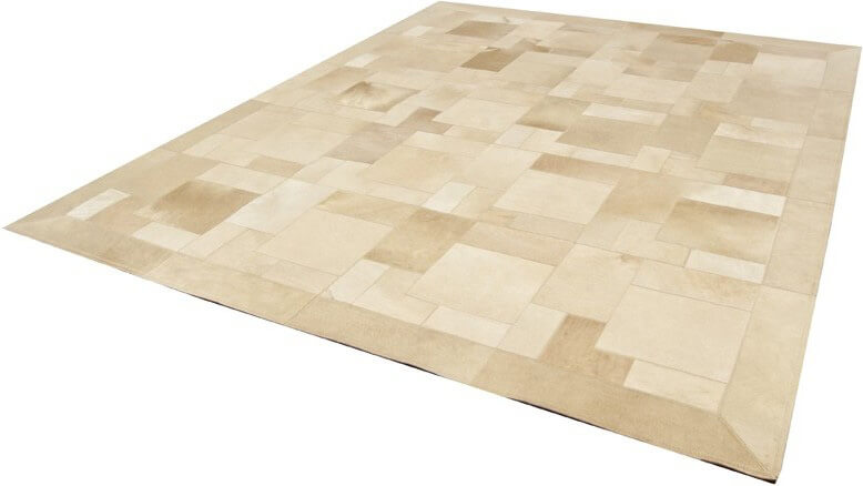 Puzzle col.4 koeienhuid tapijt | Maat: 220 × 220 cm