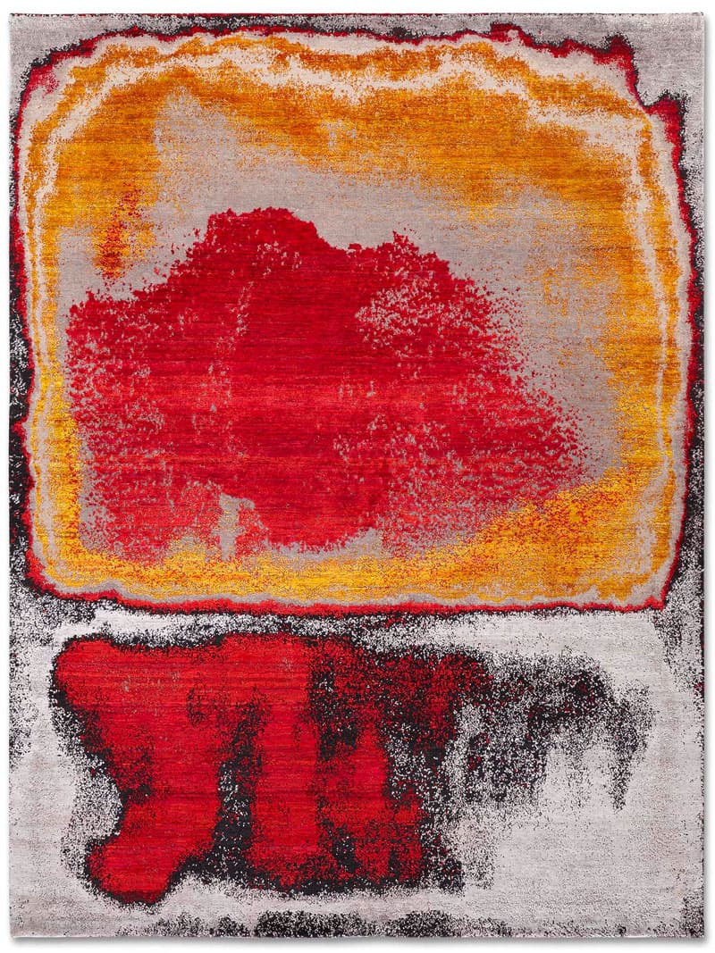 Red Sunset handgeweven tapijt | Maat: 183 × 274 cm