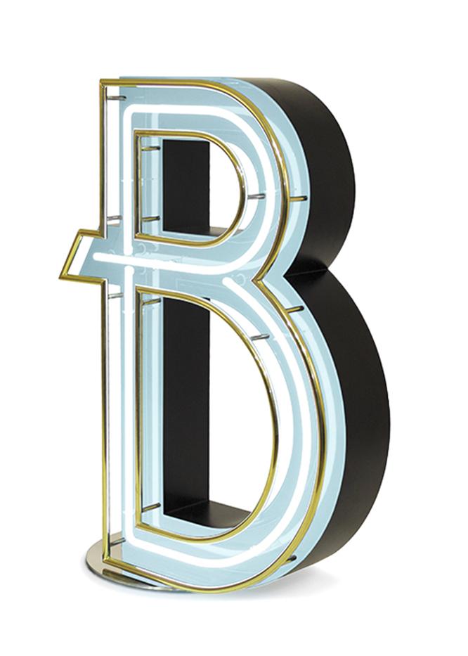 Bold Letter B lamp