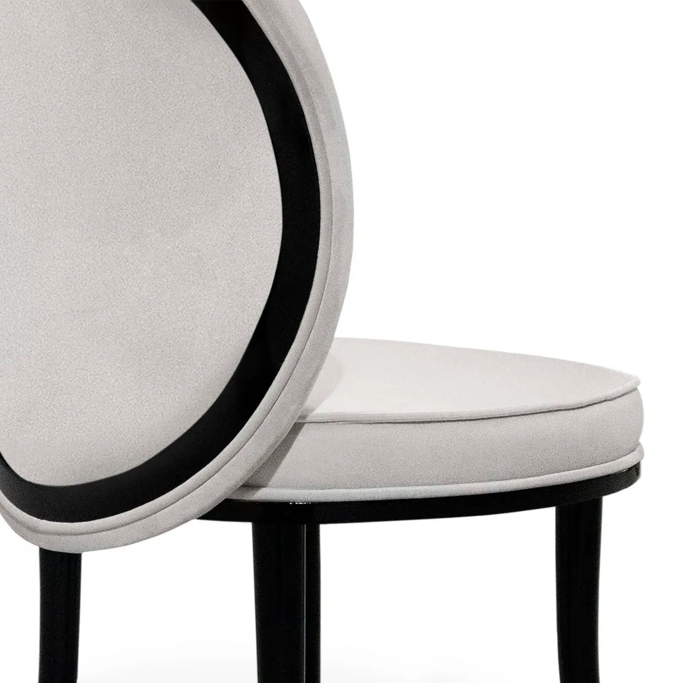 Mistral stoffen rugleuning eetstoel