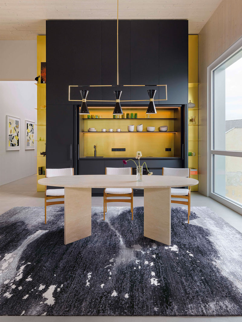Splash Galileo handgemaakte luxe tapijt | Maat: 140 × 210 cm