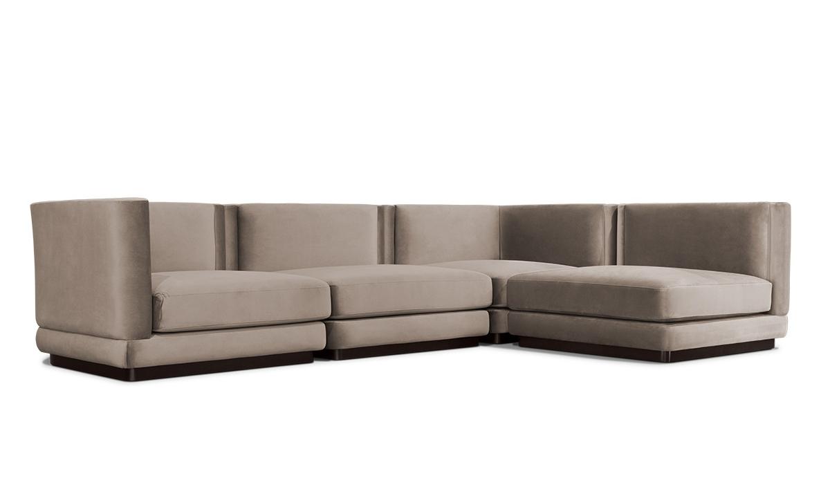 Eigentijdse modulaire bank