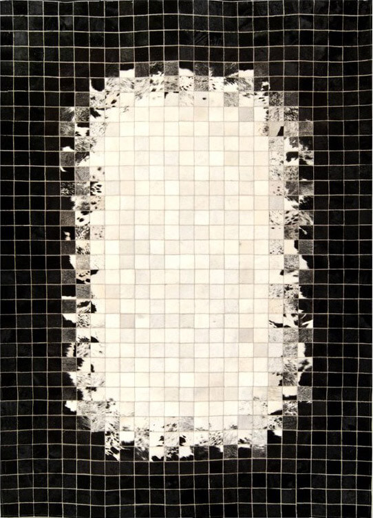 Mozaïek col.5 koeienhuid tapijt | Maat: 140 × 200 cm
