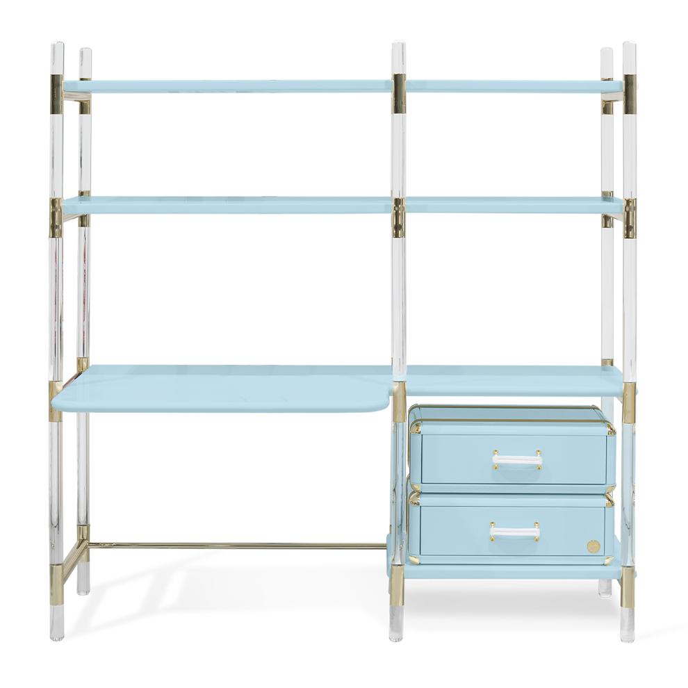 Jigsaw Puzzle blauwe kinderboekenkast