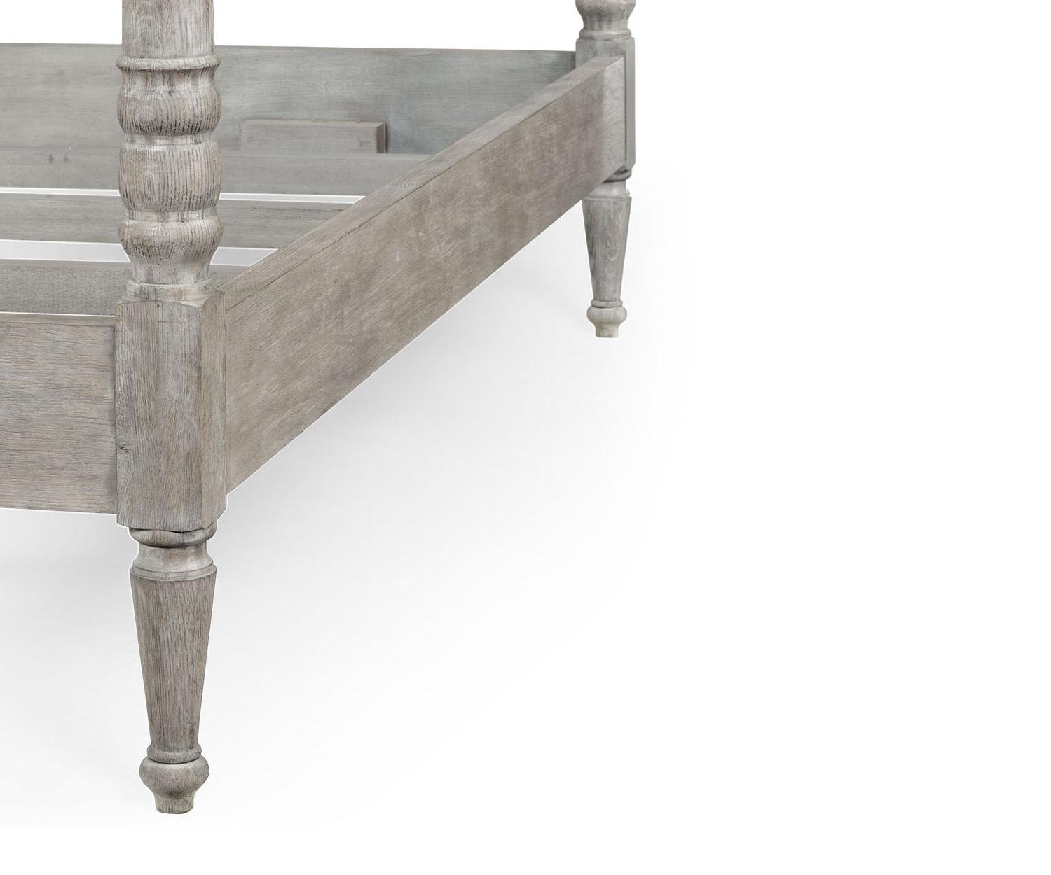 Morris King Greyed Oak bed