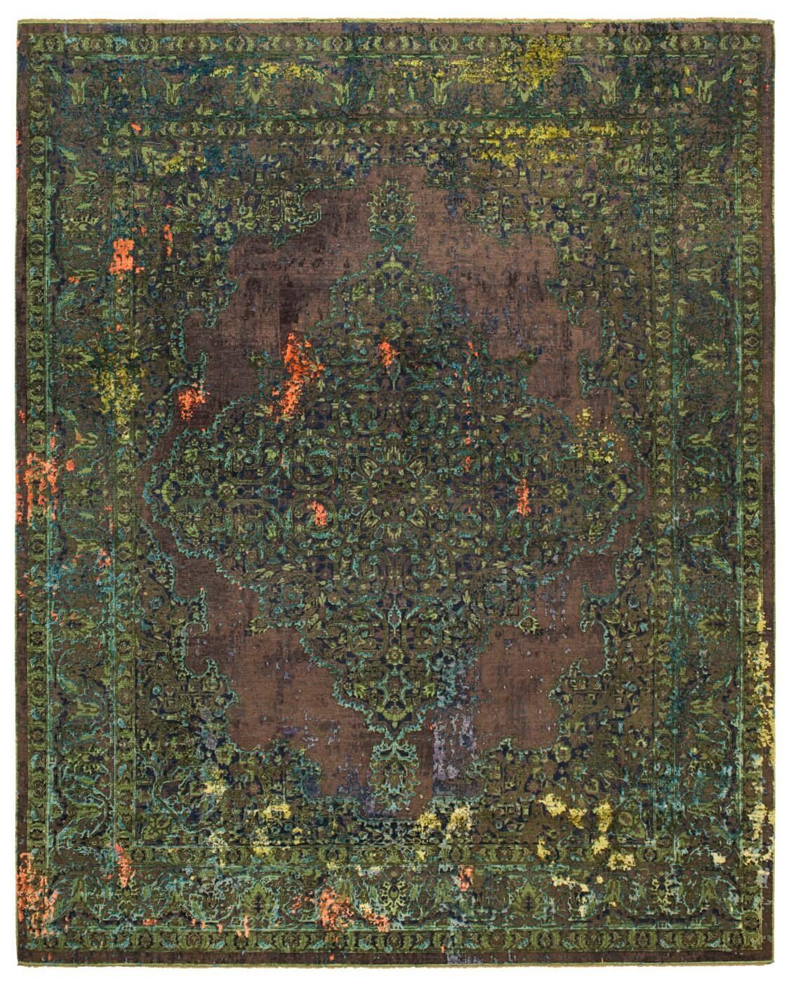 Tabriz fashion artwork 8 groen tapijt | Maat: 200 × 300 cm