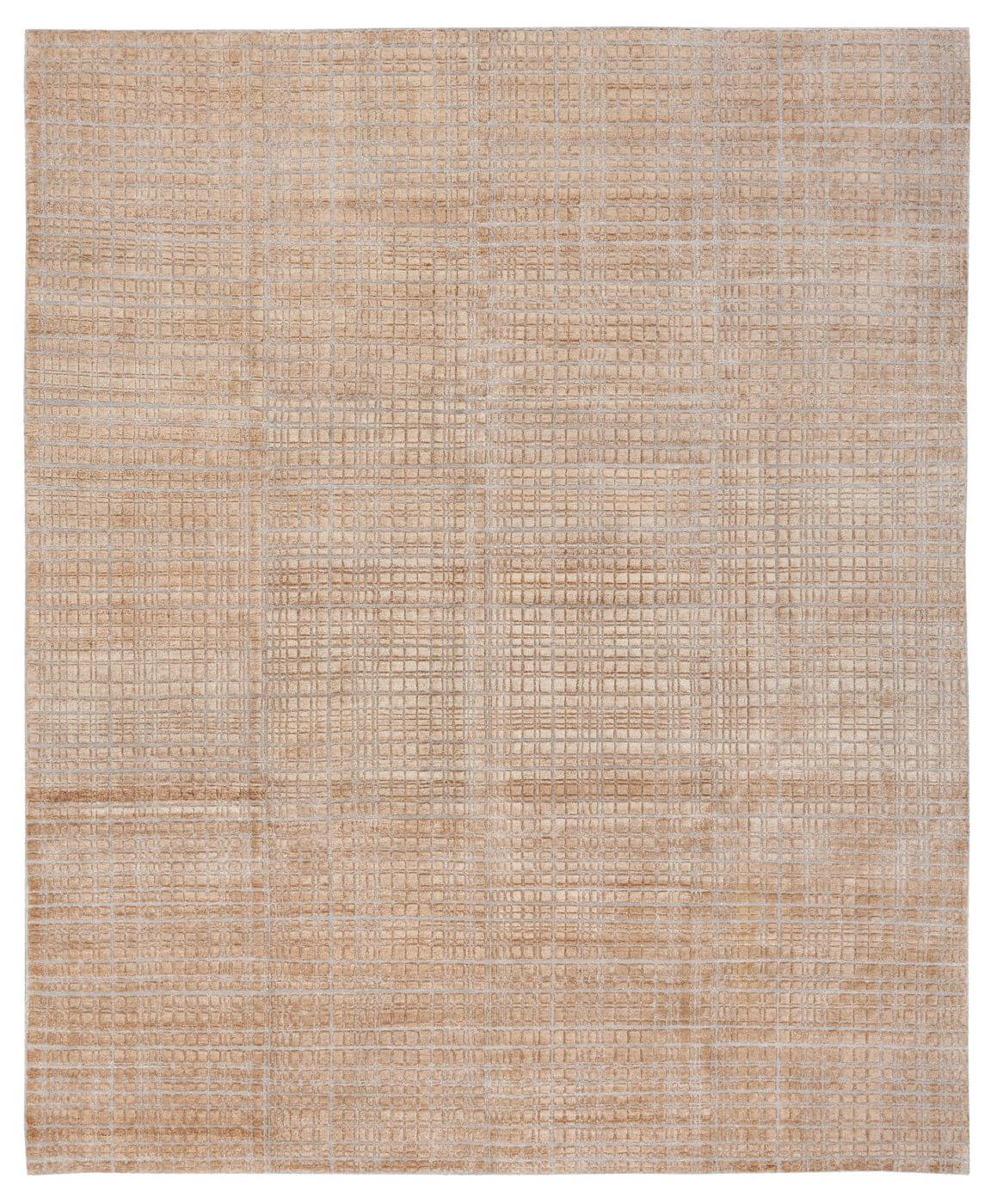 Raster beige tapijt | Maat: 250 × 300 cm