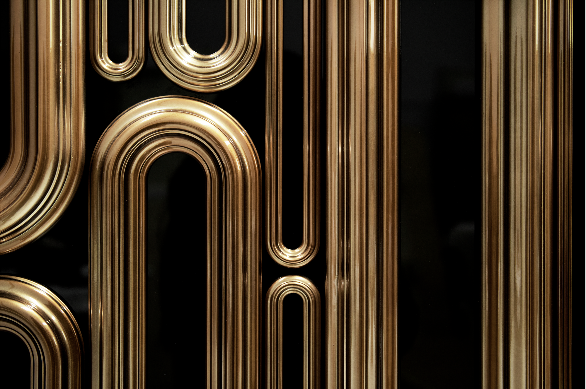 Ellipse gouden dressoir