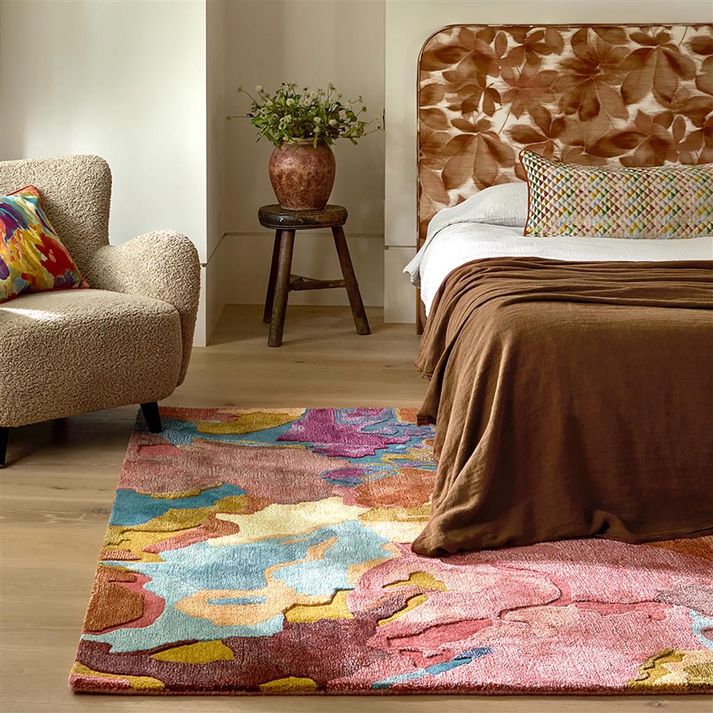 Foresta palissander/bosbes tapijt | Maat: 200 × 280 cm