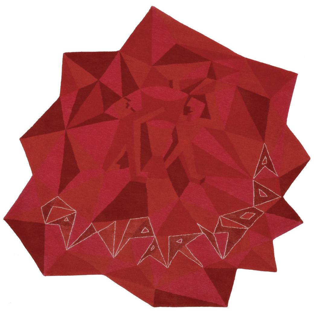 Campari soda designer handgeweven vloerkleed