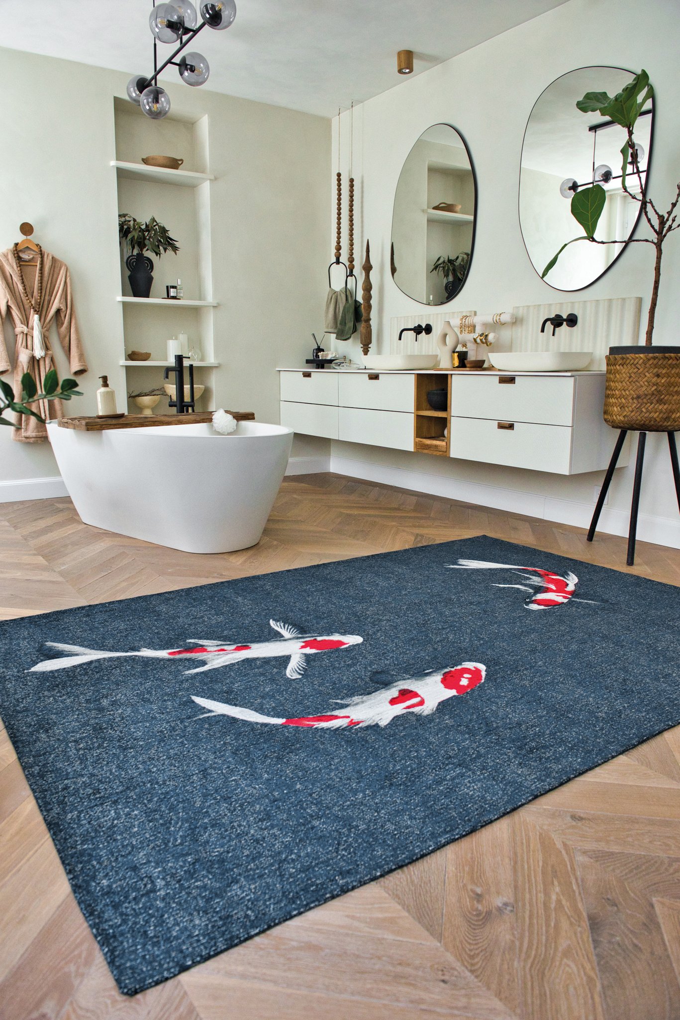 Japanese Pond tapijt | Maat: 170 × 240 cm