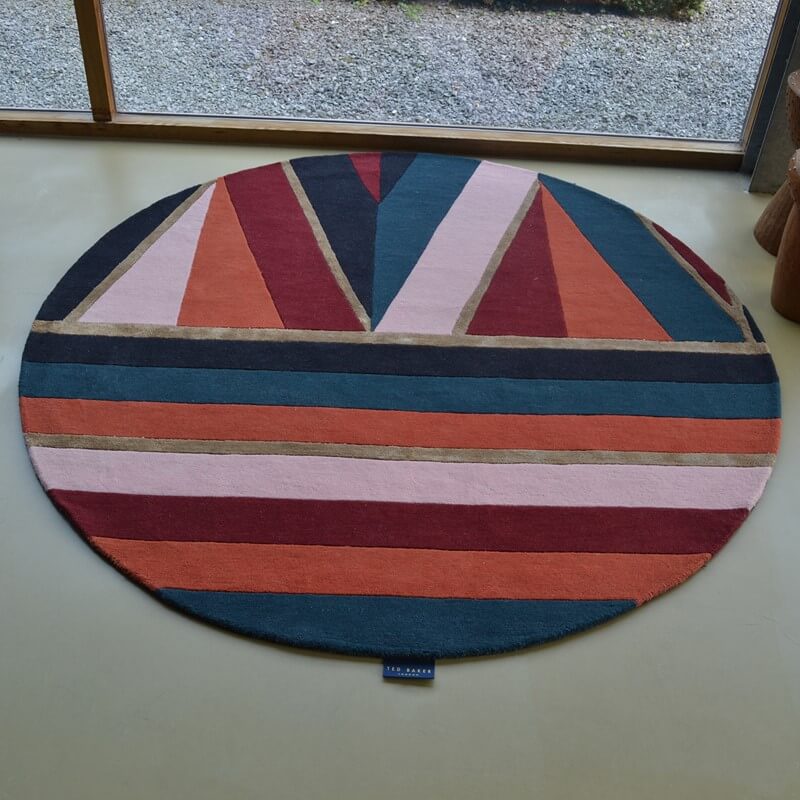 Sahara rond bordeaux tapijt | Maat: Ø 200 cm
