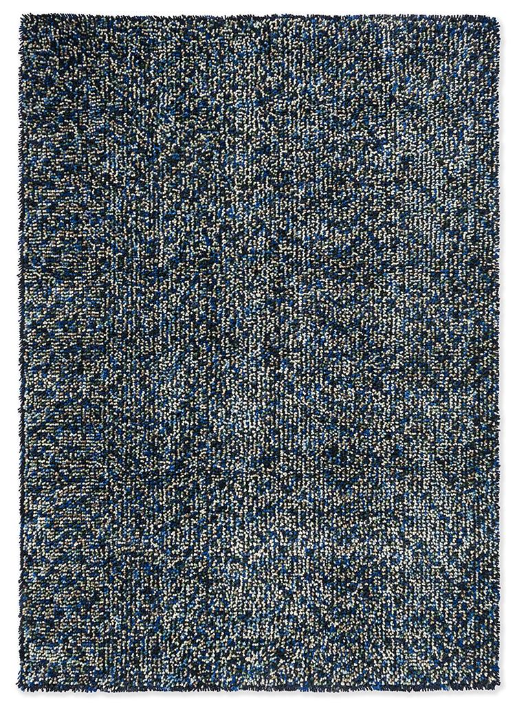 Pop-art blauw shag gevilt tapijt | Maat: 140 × 200 cm
