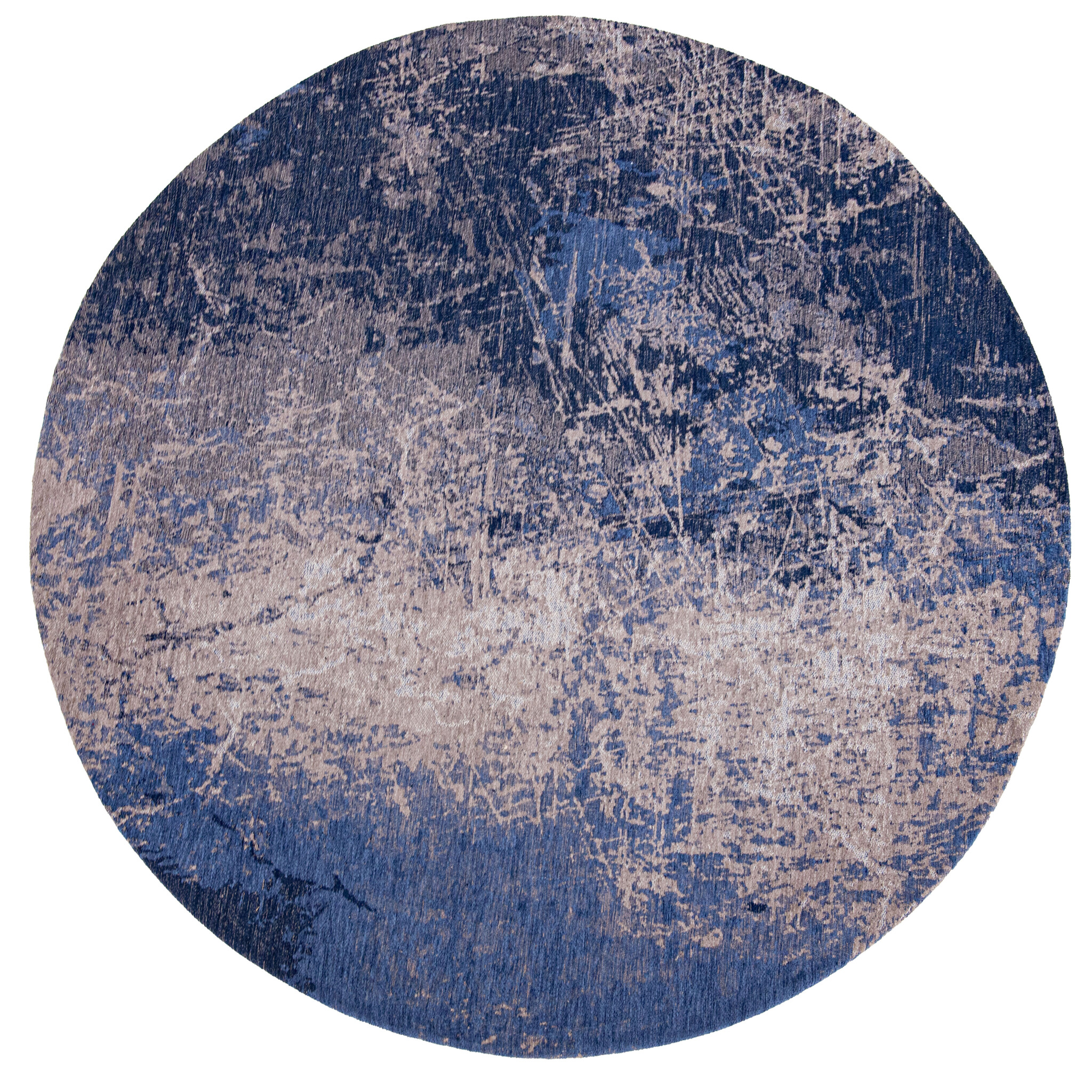Abyss Blue rond tapijt | Maat: Ø 240 cm