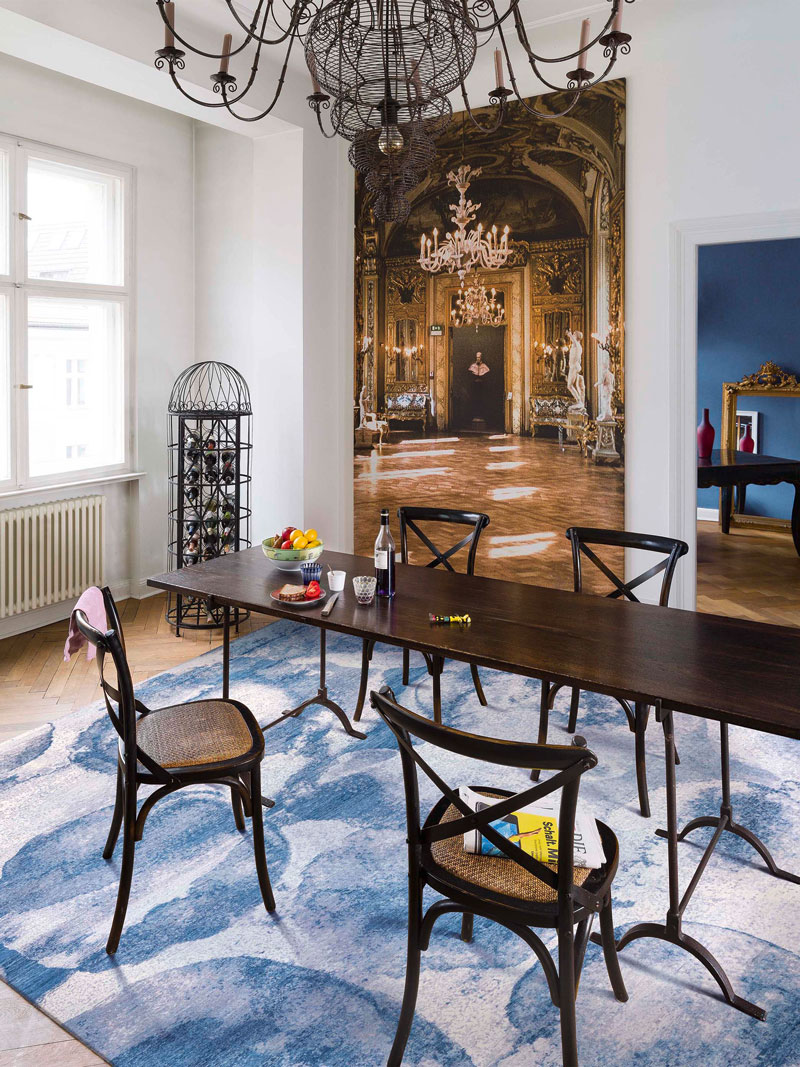 Splash Galileo handgemaakte luxe tapijt | Maat: 122 × 183 cm