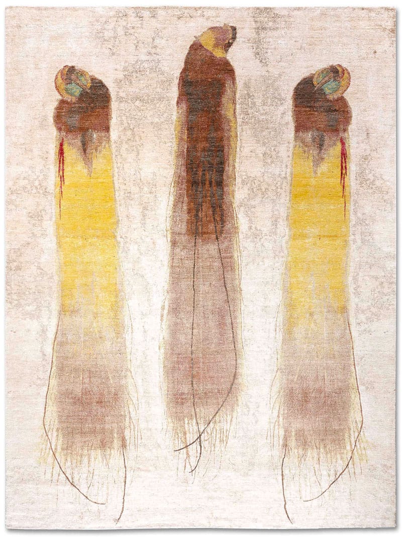 Three Birds handgeweven vloerkleed