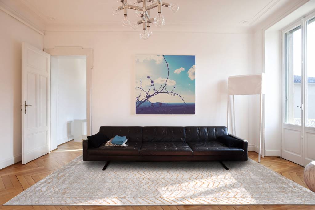 Central Yellow tapijt | Maat: 280 × 390 cm