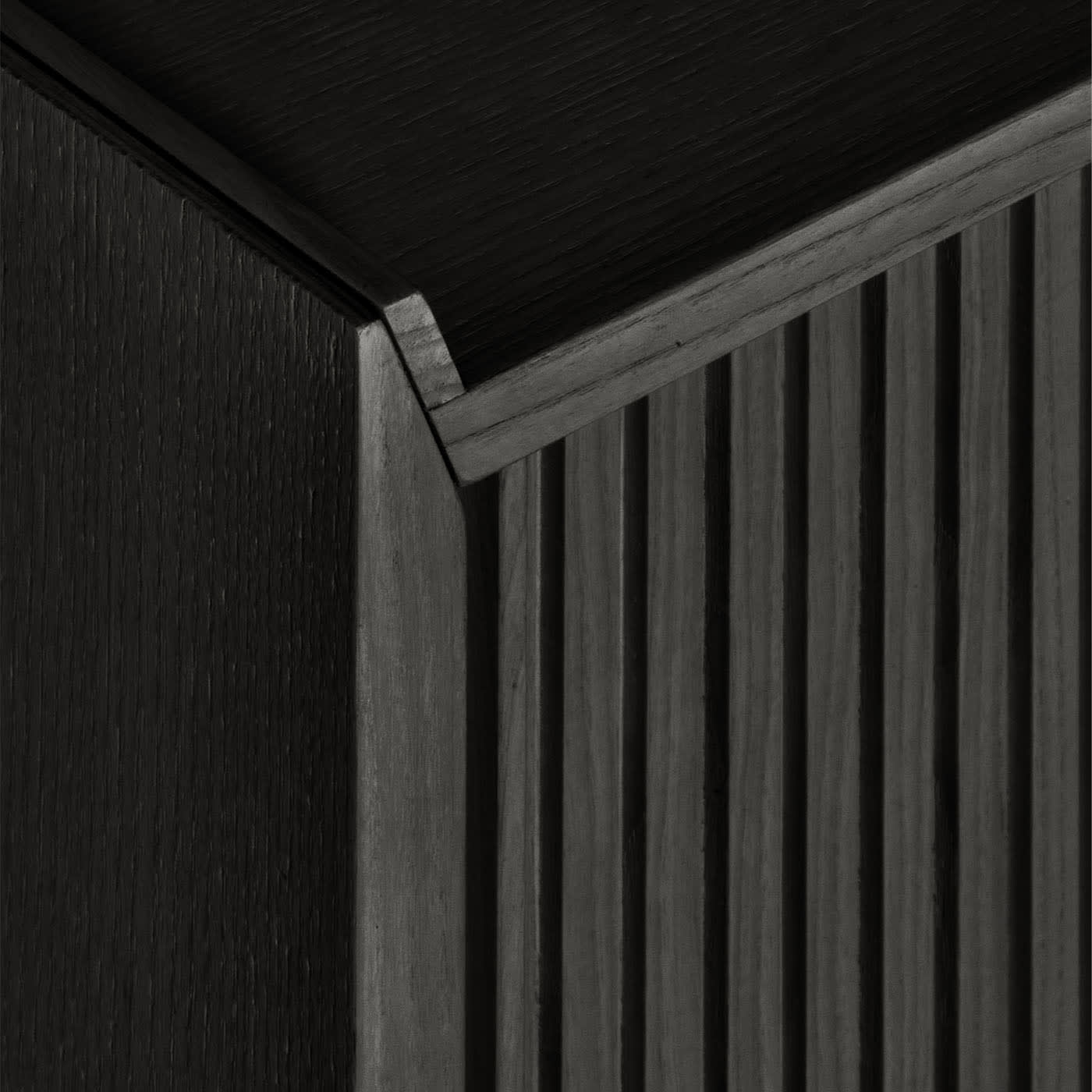 Sipario zwart 3-deurs dressoir | Afmetingen: Height 78 cm