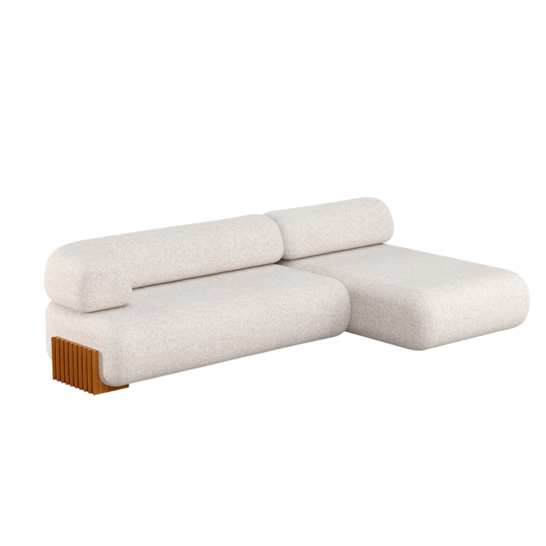 Carmel houten modulaire bank