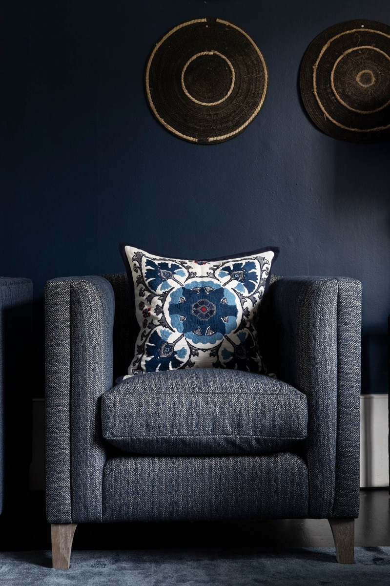Alexi Indigo 50 × 50 kussen