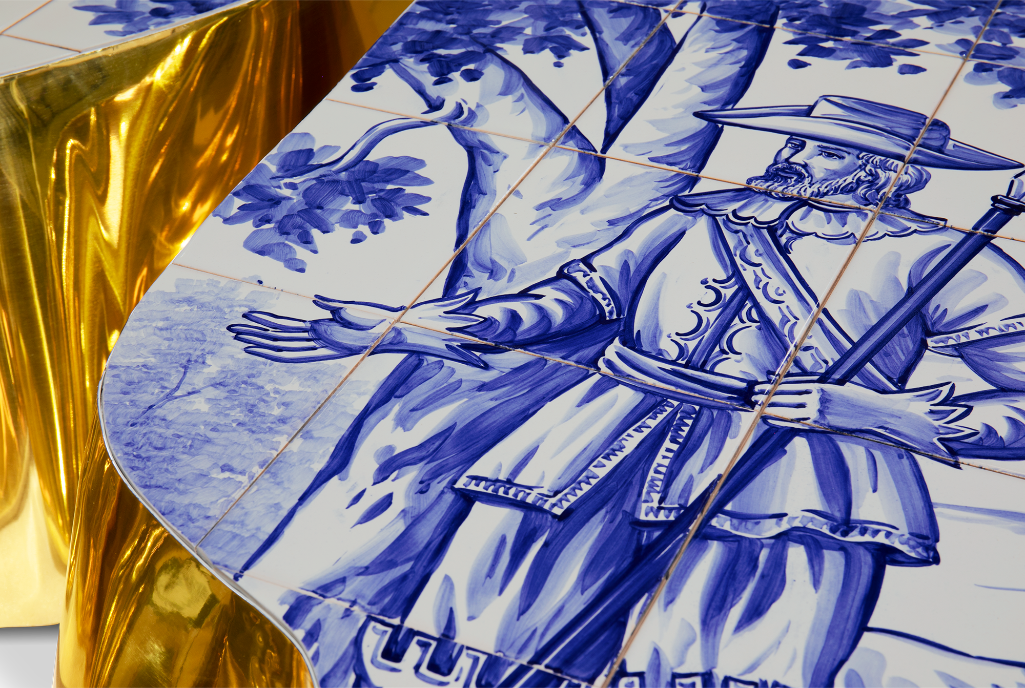 Fissure tegel salontafel