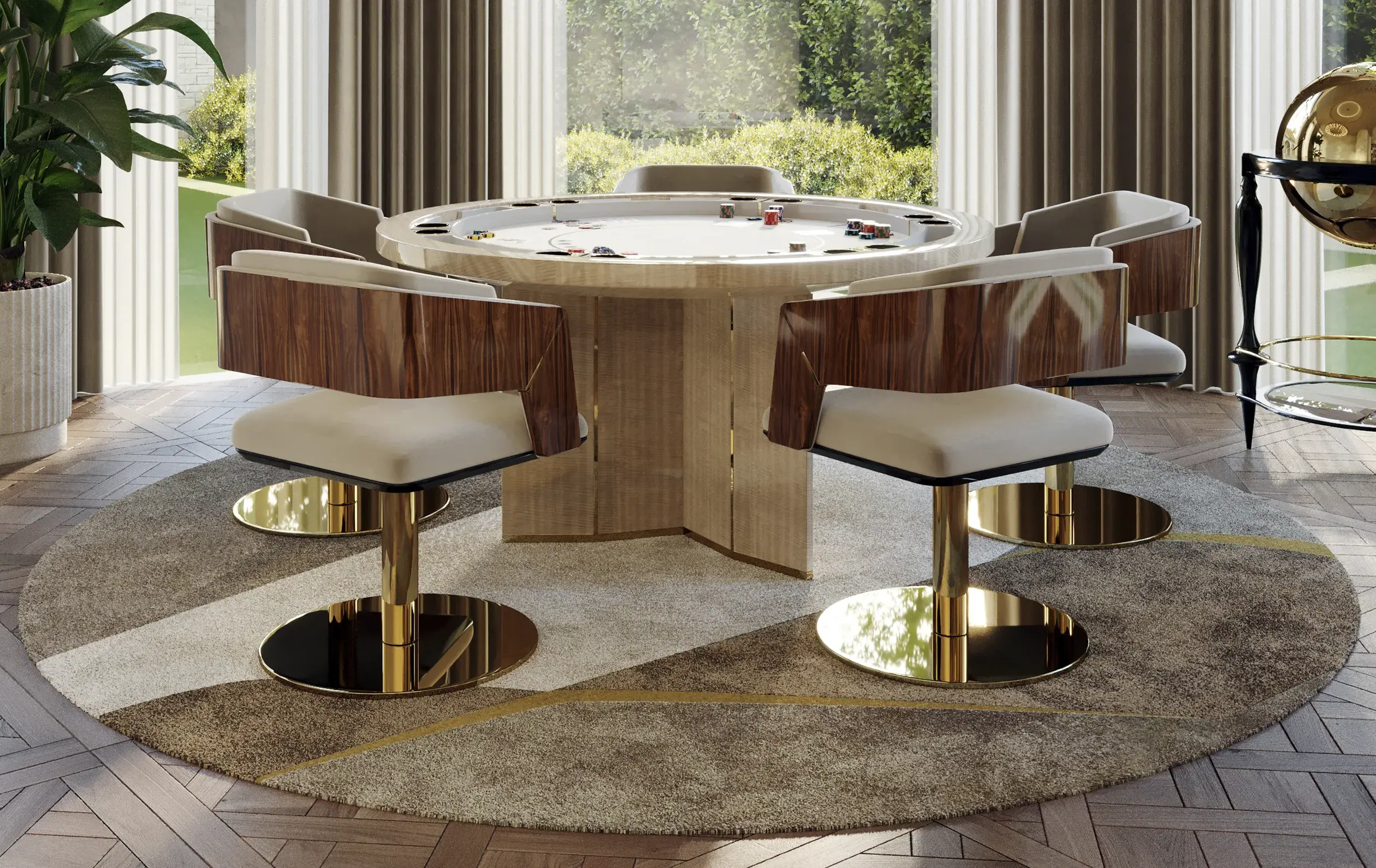 Crown draaibare eetstoel