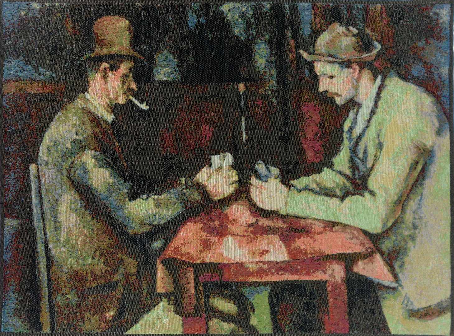 The Card Players, Cézanne wandtapijt | Maat: 50 × 67 cm