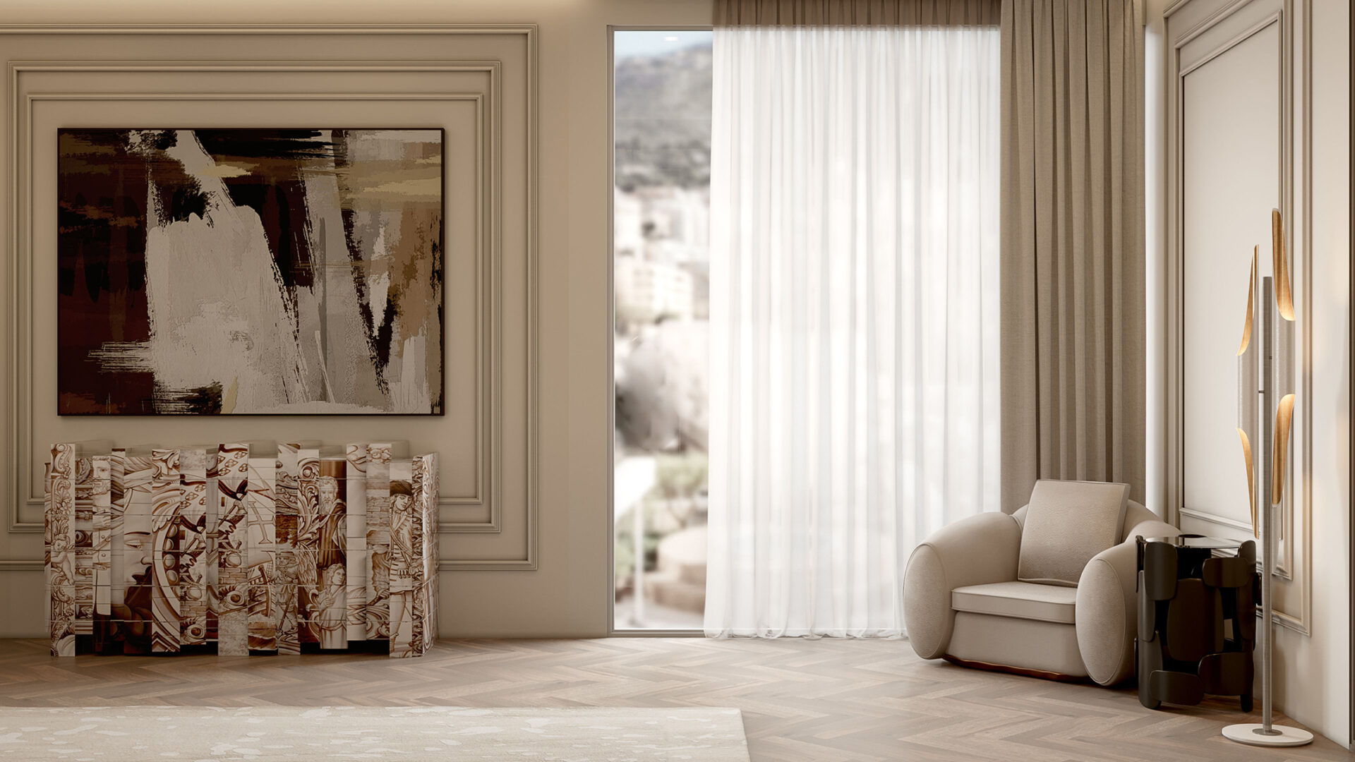 Deep-tone vloerlamp - 3