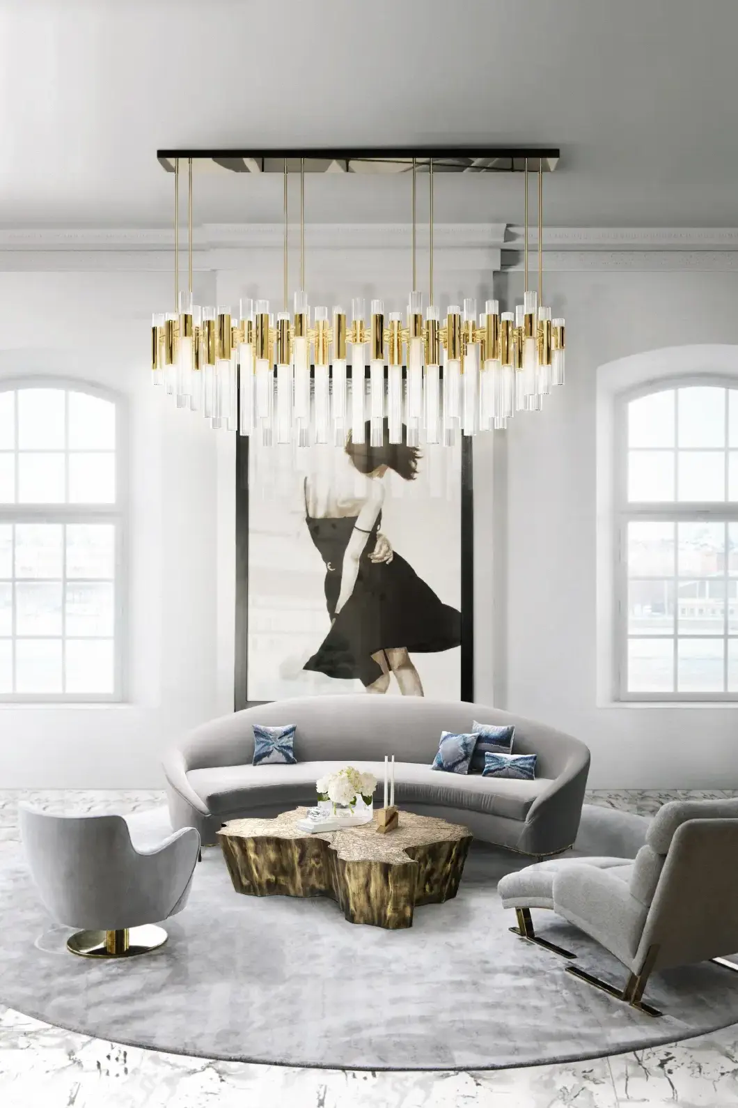 Cascade rechthoekige hanglamp - 8