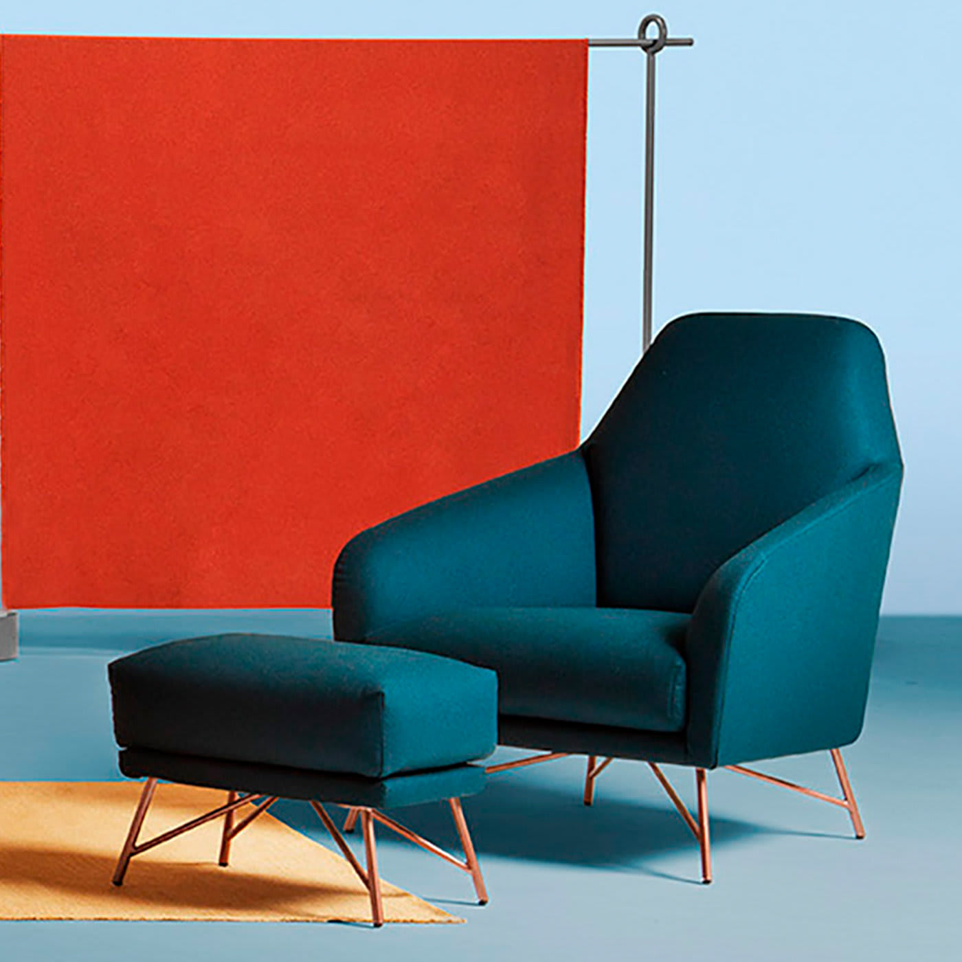 Wilma blauwe fauteuil